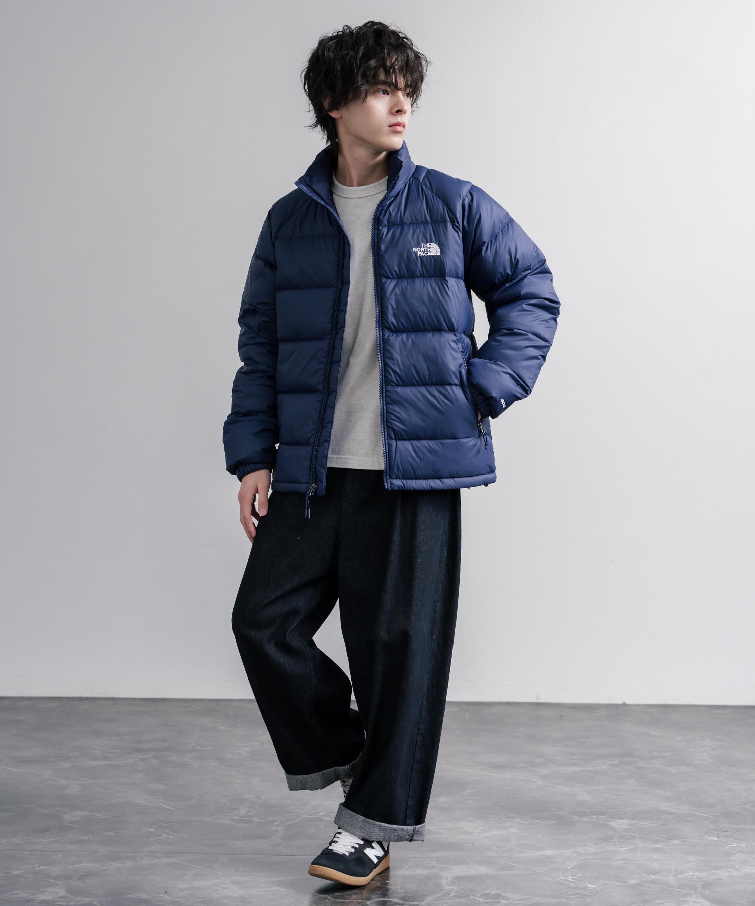   ダウンジャケット M ネイビー/レッド/ホワイト THE NORTH FACE ノースフェイス M HYDRENALITE DOWN JACKET 600フィル