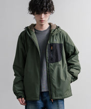 LOGOS ロゴス オーバーサイズフード裏ボアフリースフーディー/ワンポイントロゴ撥水ナイロンジャケット/マウンテンパーカー 16561