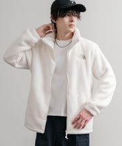 日本未展開モデル THE NORTH FACE WHITE LABEL COMFY ALPHA FLEECE ZIP UP ザ・ノースフェイス ホワイトレーベル ワンポイントロゴ刺繍スタンドカラーシャギーボアフリースジャケット 16563