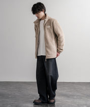 日本未展開モデル THE NORTH FACE WHITE LABEL COMFY ALPHA FLEECE ZIP UP ザ・ノースフェイス ホワイトレーベル ワンポイントロゴ刺繍スタンドカラーシャギーボアフリースジャケット 16563