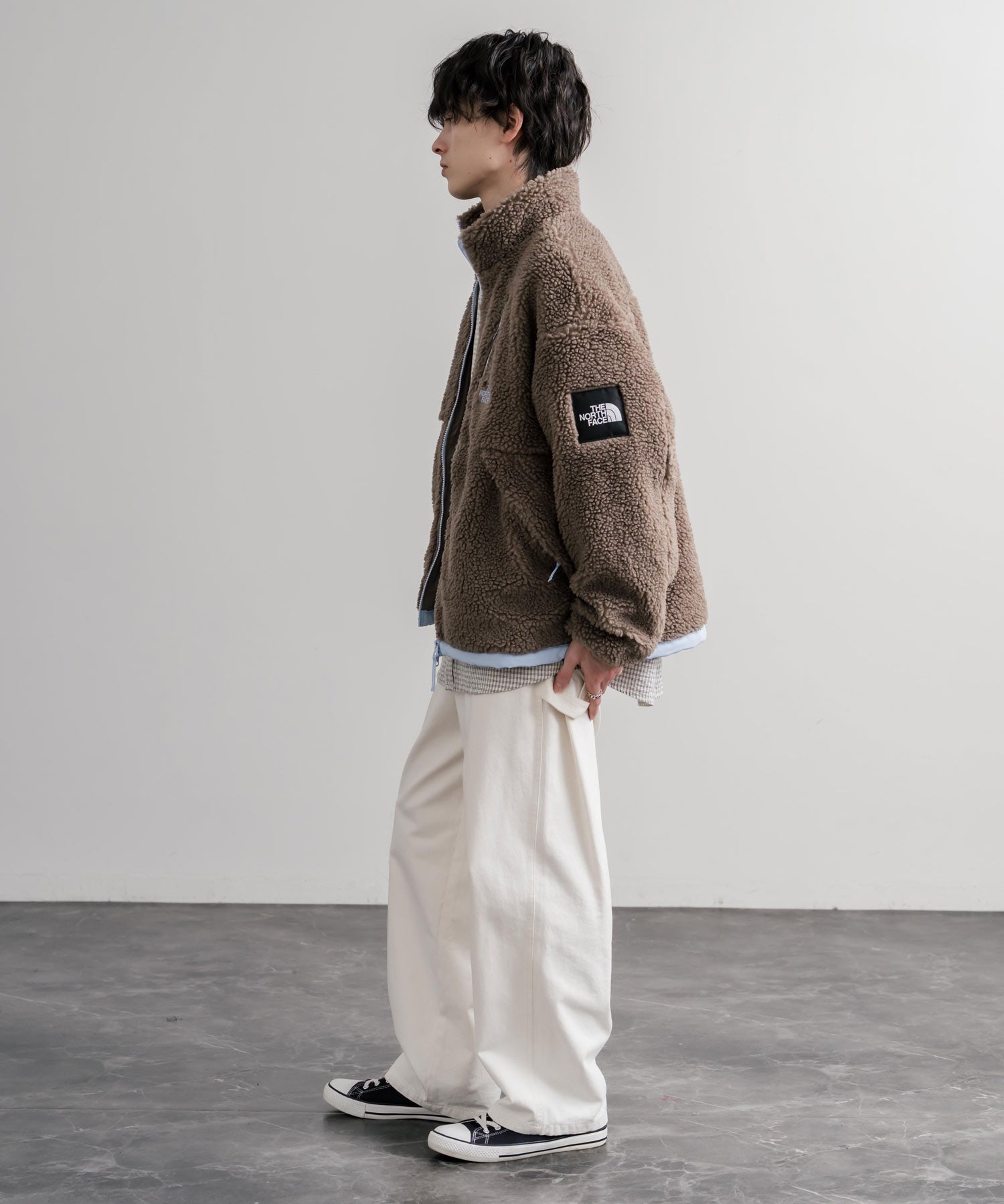日本未展開モデル THE NORTH FACE ノースフェイス WHITE LABEL ホワイトレーベル COMOR FLEECE JACKET シープボアフリースジャケット 16564
