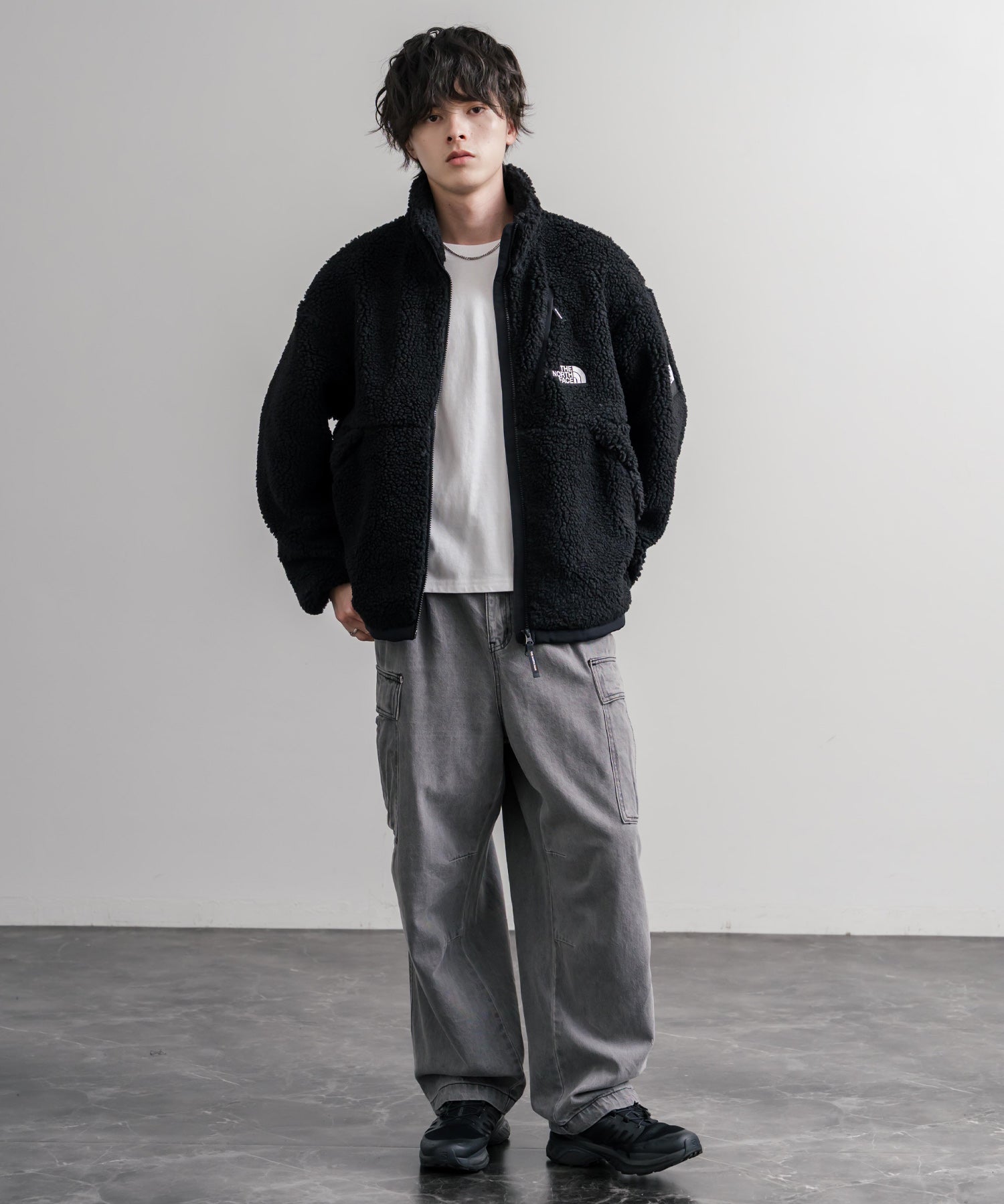 日本未展開モデル THE NORTH FACE ノースフェイス WHITE LABEL ホワイトレーベル COMOR FLEECE JACKET シープボアフリースジャケット 16564