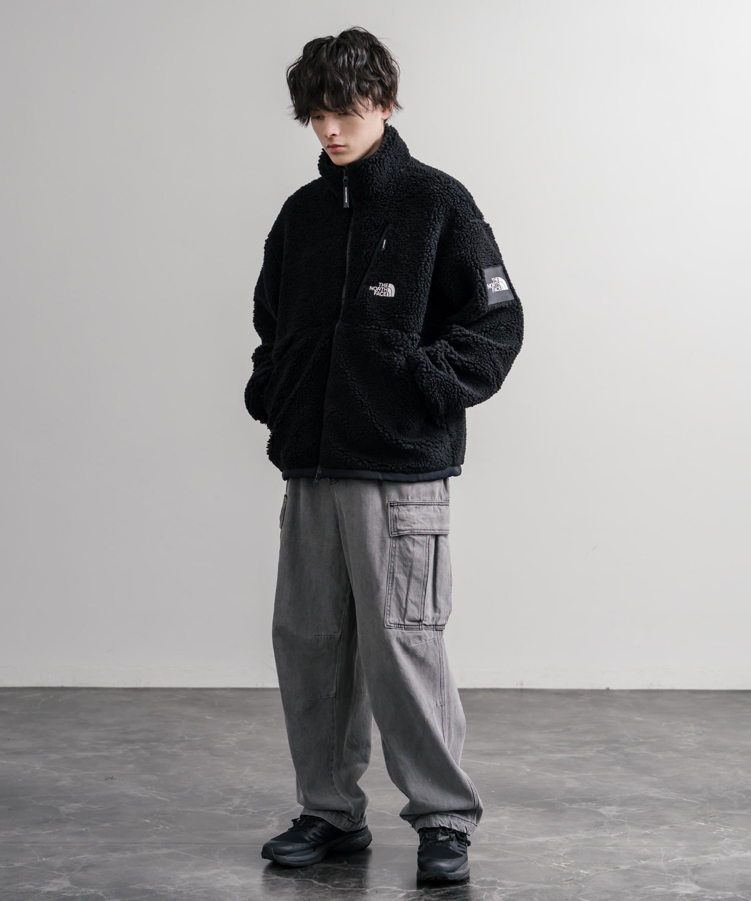 日本未展開モデル THE NORTH FACE ノースフェイス WHITE LABEL ホワイトレーベル COMOR FLEECE JACKET シープボアフリースジャケット 16564