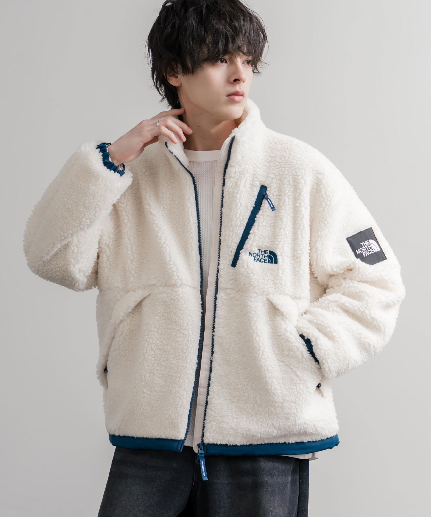 日本未展開モデル THE NORTH FACE ノースフェイス WHITE LABEL ホワイトレーベル COMOR FLEECE JACKET シープボアフリースジャケット 16564