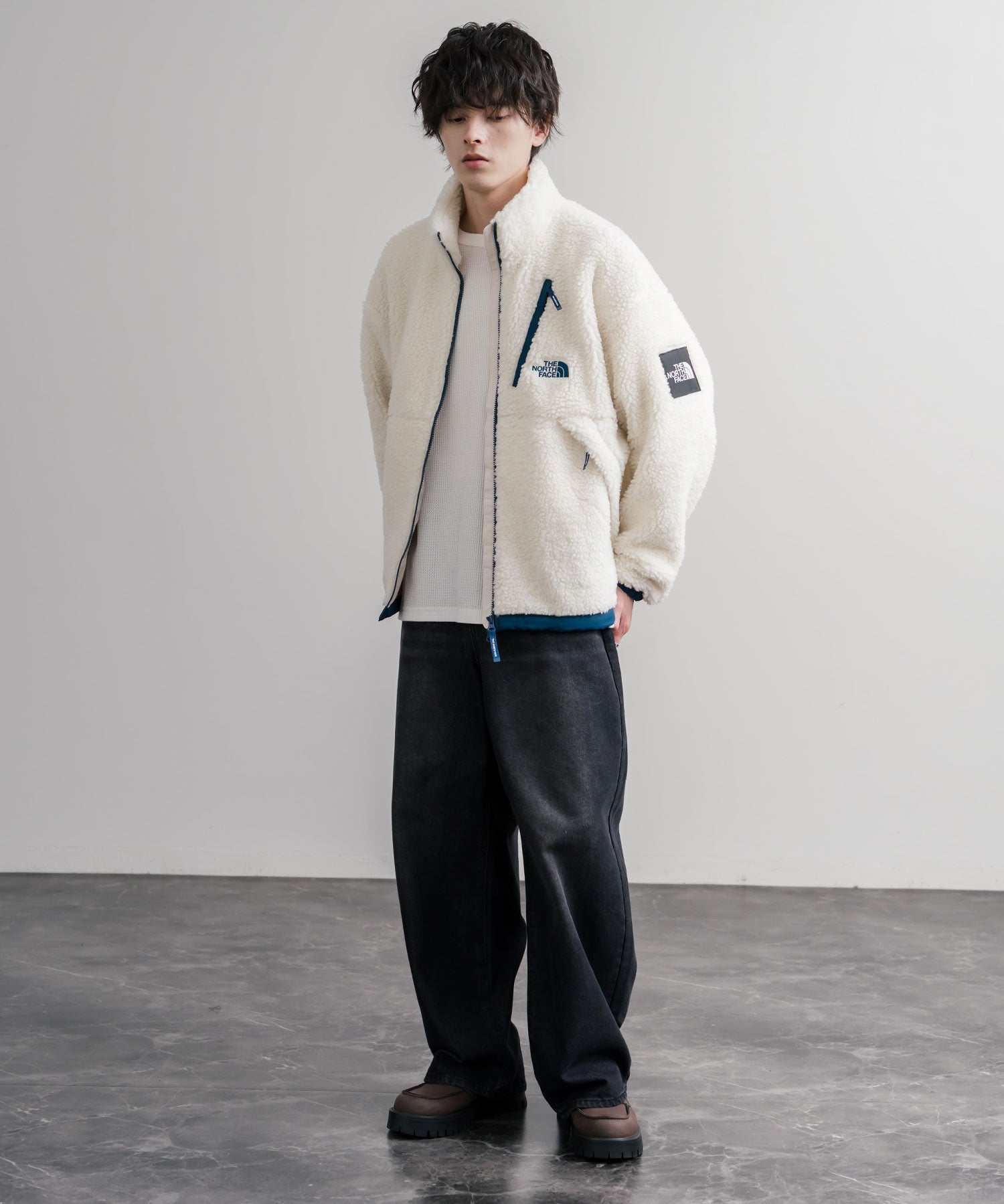 日本未展開モデル THE NORTH FACE ノースフェイス WHITE LABEL ホワイトレーベル COMOR FLEECE JACKET シープボアフリースジャケット 16564