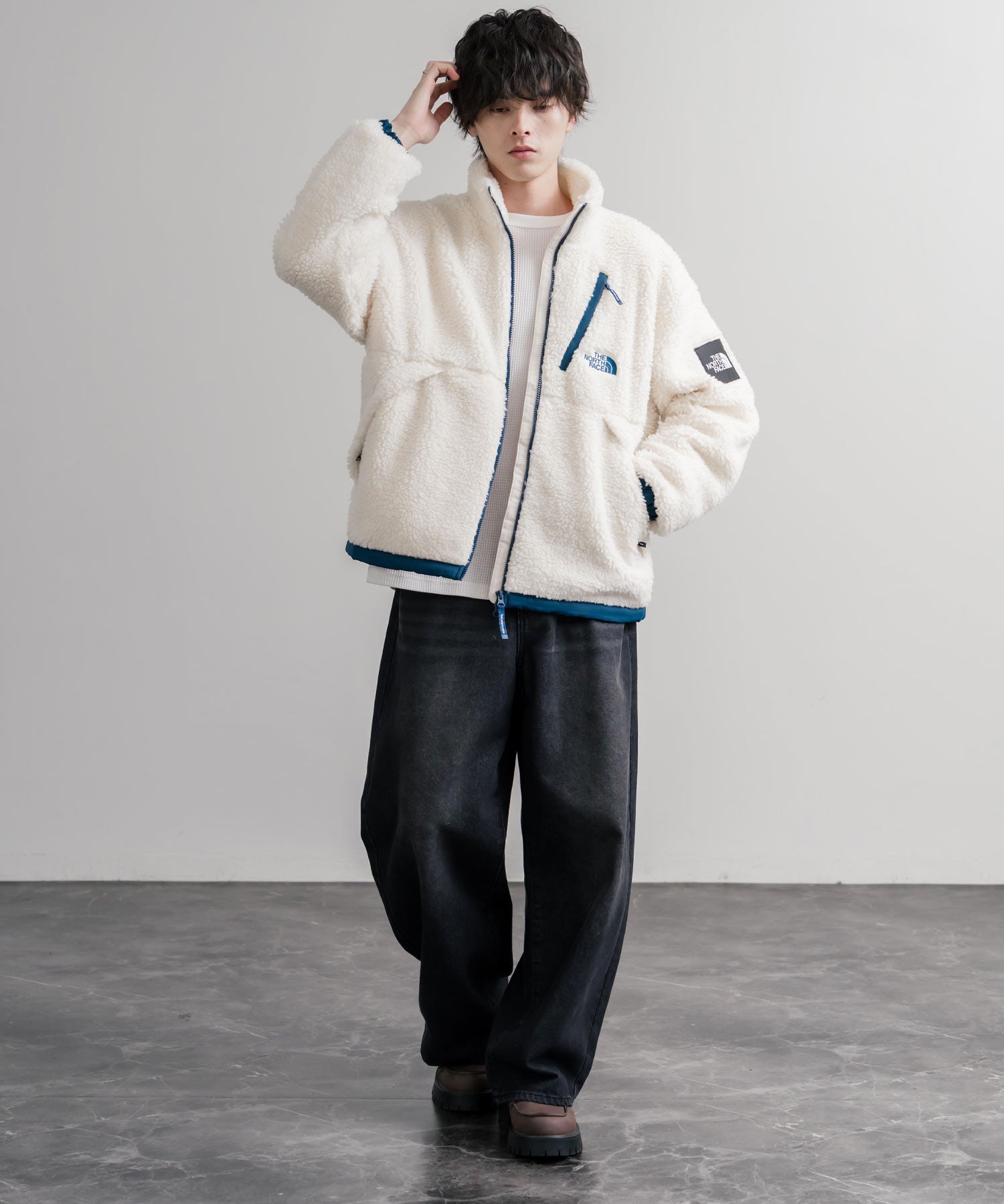 日本未展開モデル THE NORTH FACE ノースフェイス WHITE LABEL ホワイトレーベル COMOR FLEECE JACKET シープボアフリースジャケット 16564