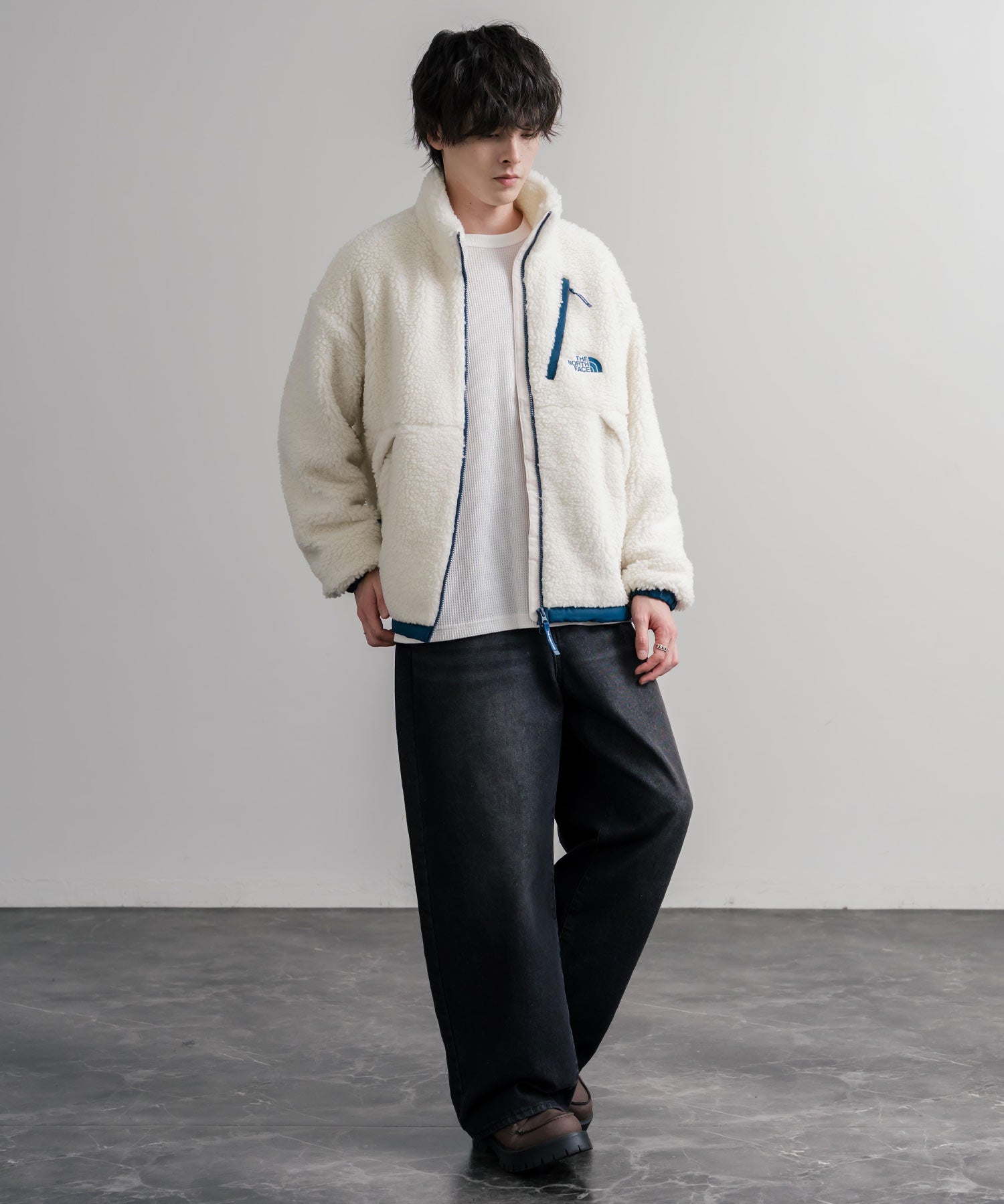 日本未展開モデル THE NORTH FACE ノースフェイス WHITE LABEL ホワイトレーベル COMOR FLEECE JACKET シープボアフリースジャケット 16564