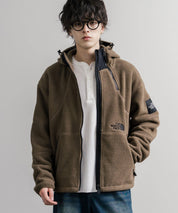 日本未展開モデル THE NORTH FACE ノースフェイス WHITE LABEL ホワイトレーベル TROMS FLEECE JACKET ショートボアフリースフーディージャケット 16565