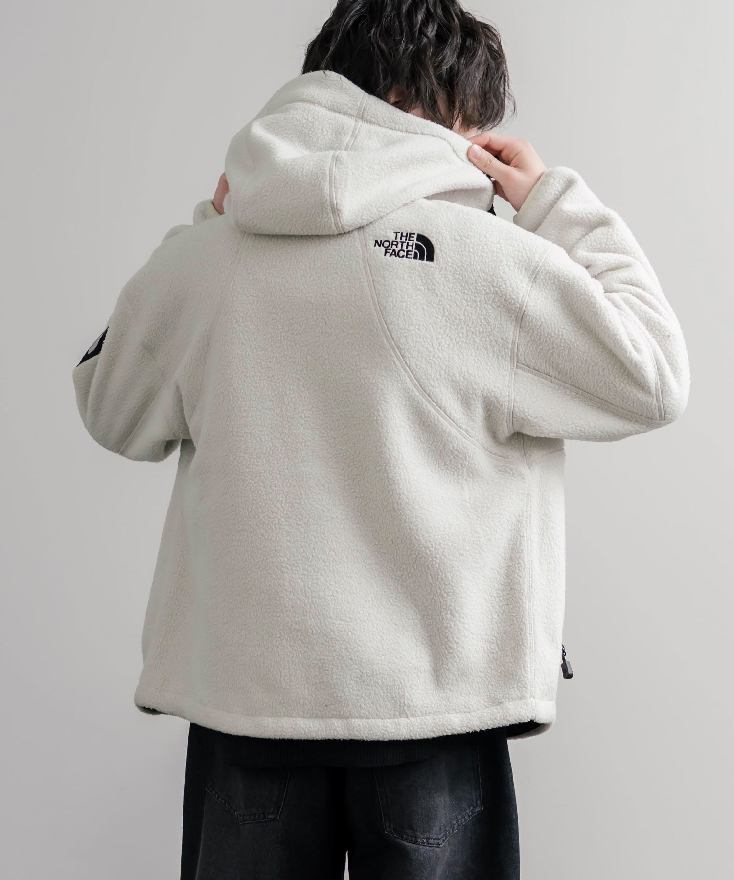 日本未展開モデル THE NORTH FACE ノースフェイス WHITE LABEL ホワイトレーベル TROMS FLEECE JACKET ショートボアフリースフーディージャケット 16565