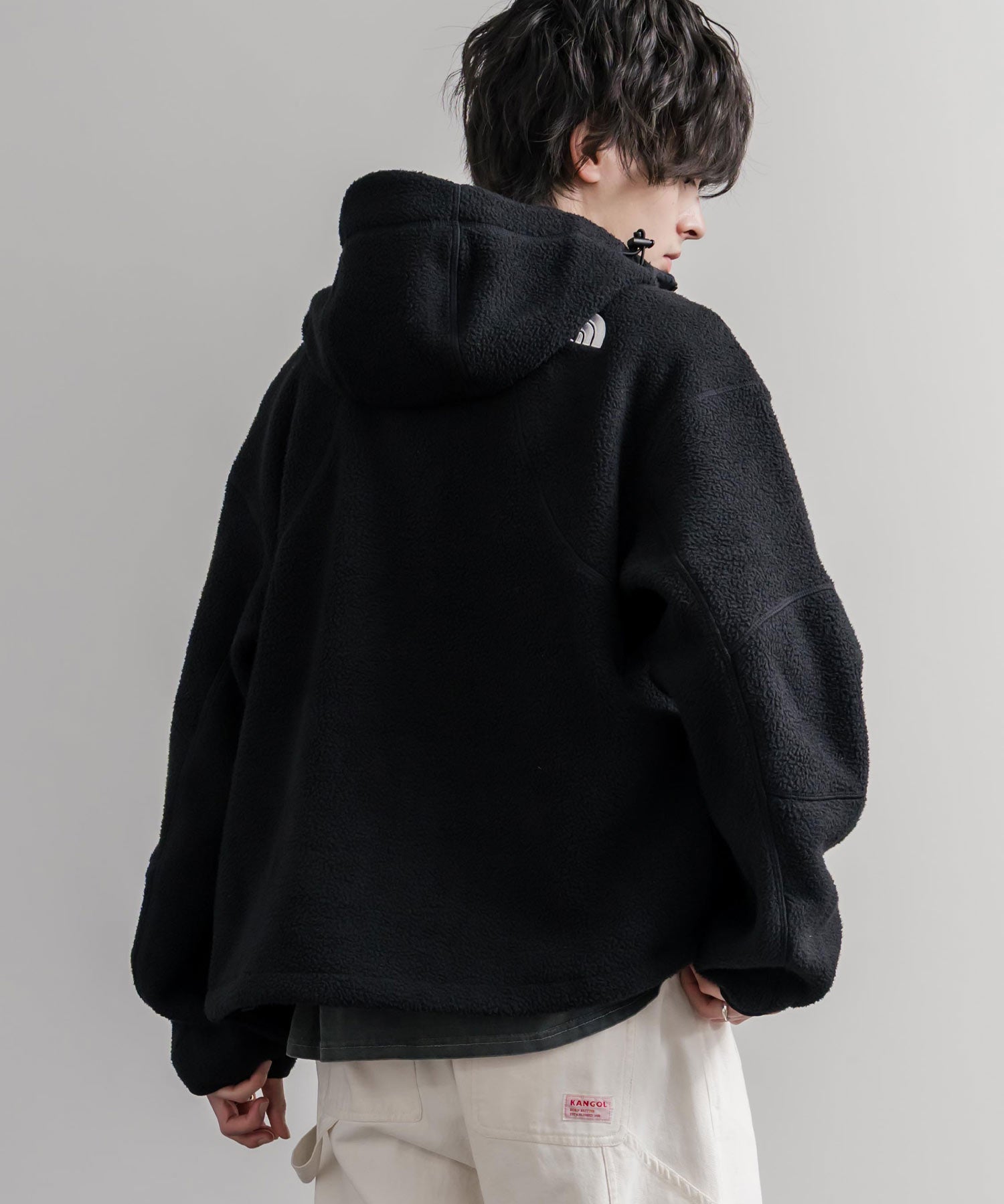 日本未展開モデル THE NORTH FACE ノースフェイス WHITE LABEL ホワイトレーベル TROMS FLEECE JACKET ショートボアフリースフーディージャケット 16565