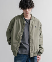 U.S. POLO ASSN. ユーエスポロアッスン オーバーサイズピーチスキン中綿MA-1型リブブルゾン/フライトジャケット 16569