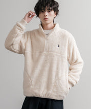 U.S. POLO ASSN. ユーエスポロアッスン ハーフジップダブルフェイスボアフリースプルオーバー/スタンドネックボアトレーナー  16582