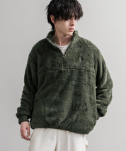 U.S. POLO ASSN. ユーエスポロアッスン ハーフジップダブルフェイスボアフリースプルオーバー/スタンドネックボアトレーナー  16582