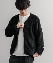 U.S. POLO ASSN. ユーエスポロアッスン ダブルフェイスボアフリースノーカラージップカーディガン/フルジップロゴ刺繍ボアジャケット 16583
