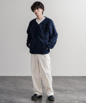 U.S. POLO ASSN. ユーエスポロアッスン ダブルフェイスボアフリースノーカラージップカーディガン/フルジップロゴ刺繍ボアジャケット 16583