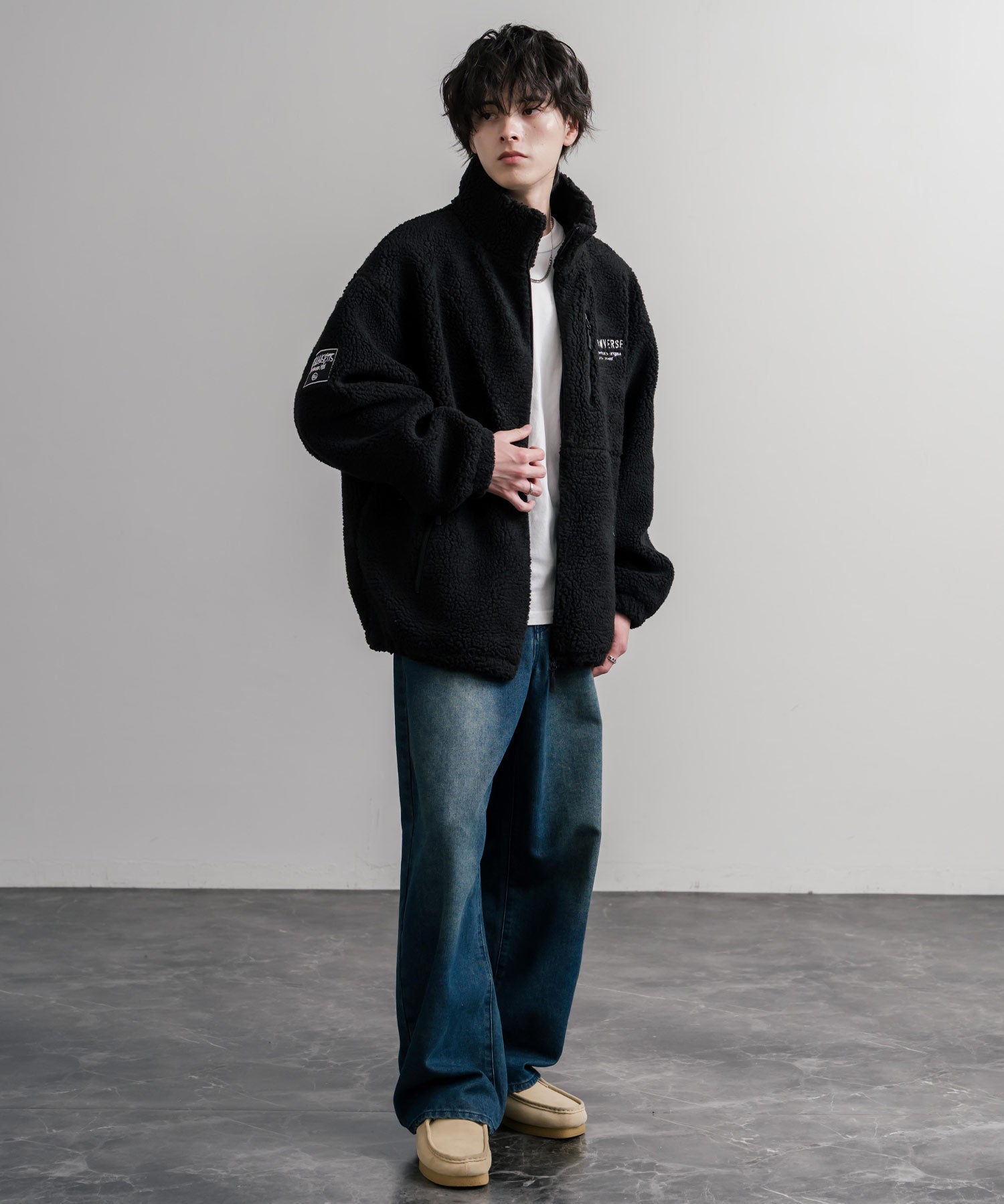 CONVERSE コンバース オーバーサイズシープボアスタンドカラージャケット 16594
