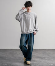 日本未展開モデル THE NORTH FACE ザ・ノースフェイス WHITE LABEL ホワイトレーベル EXPLORE SWEATSHIRTS アップリケ刺繍裏毛長袖スウェット/アーチロゴトレーナー 16595