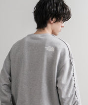 日本未展開モデル THE NORTH FACE ザ・ノースフェイス WHITE LABEL ホワイトレーベル EXPLORE SWEATSHIRTS アップリケ刺繍裏毛長袖スウェット/アーチロゴトレーナー 16595
