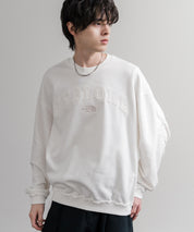 日本未展開モデル THE NORTH FACE ザ・ノースフェイス WHITE LABEL ホワイトレーベル EXPLORE SWEATSHIRTS アップリケ刺繍裏毛長袖スウェット/アーチロゴトレーナー 16595