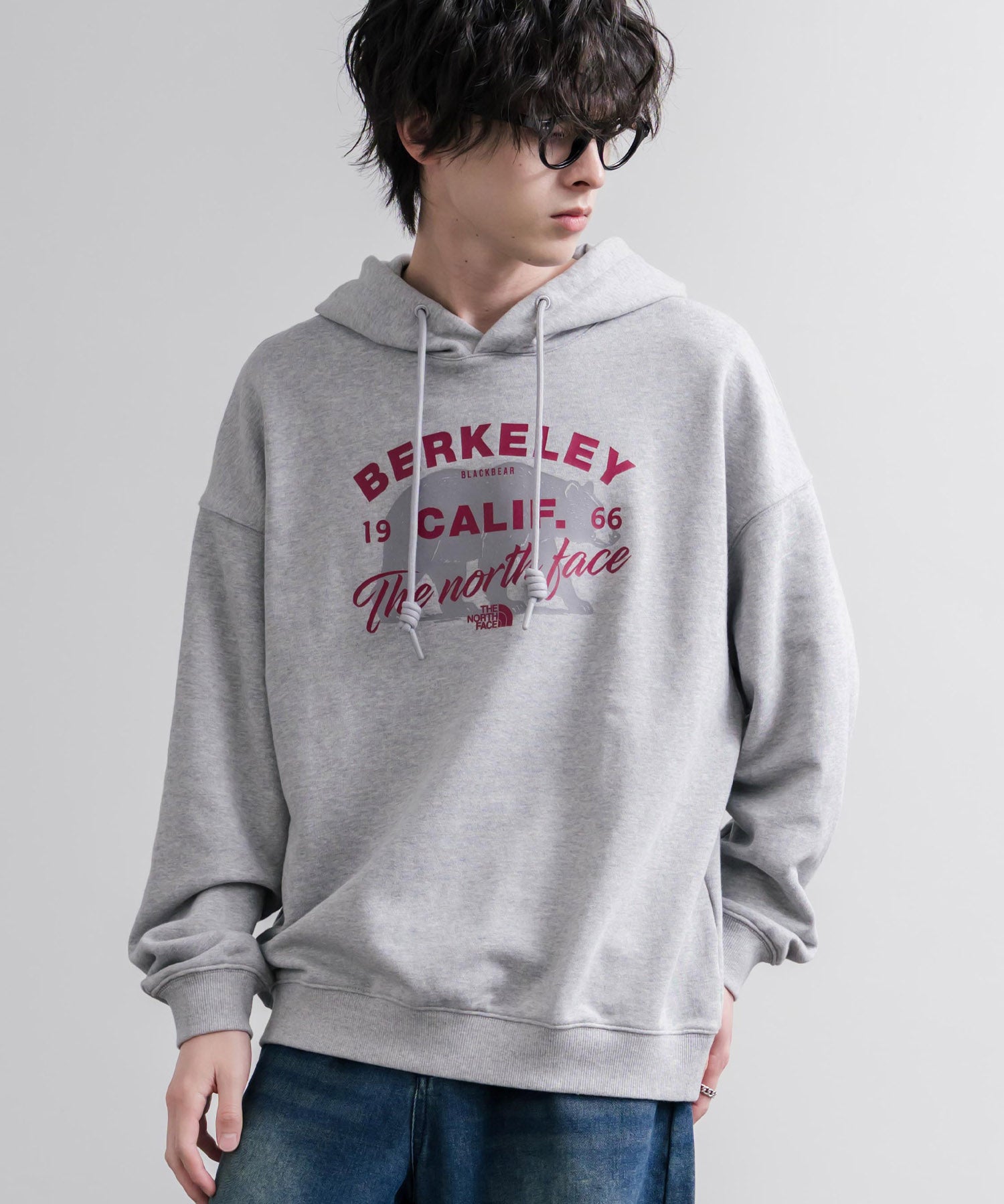 日本未展開モデル THE NORTH FACE ザ・ノースフェイス WHITE LABEL ホワイトレーベル BERKELEY HOODIE 裏毛アニマルプリントパーカー/フーディー 16610
