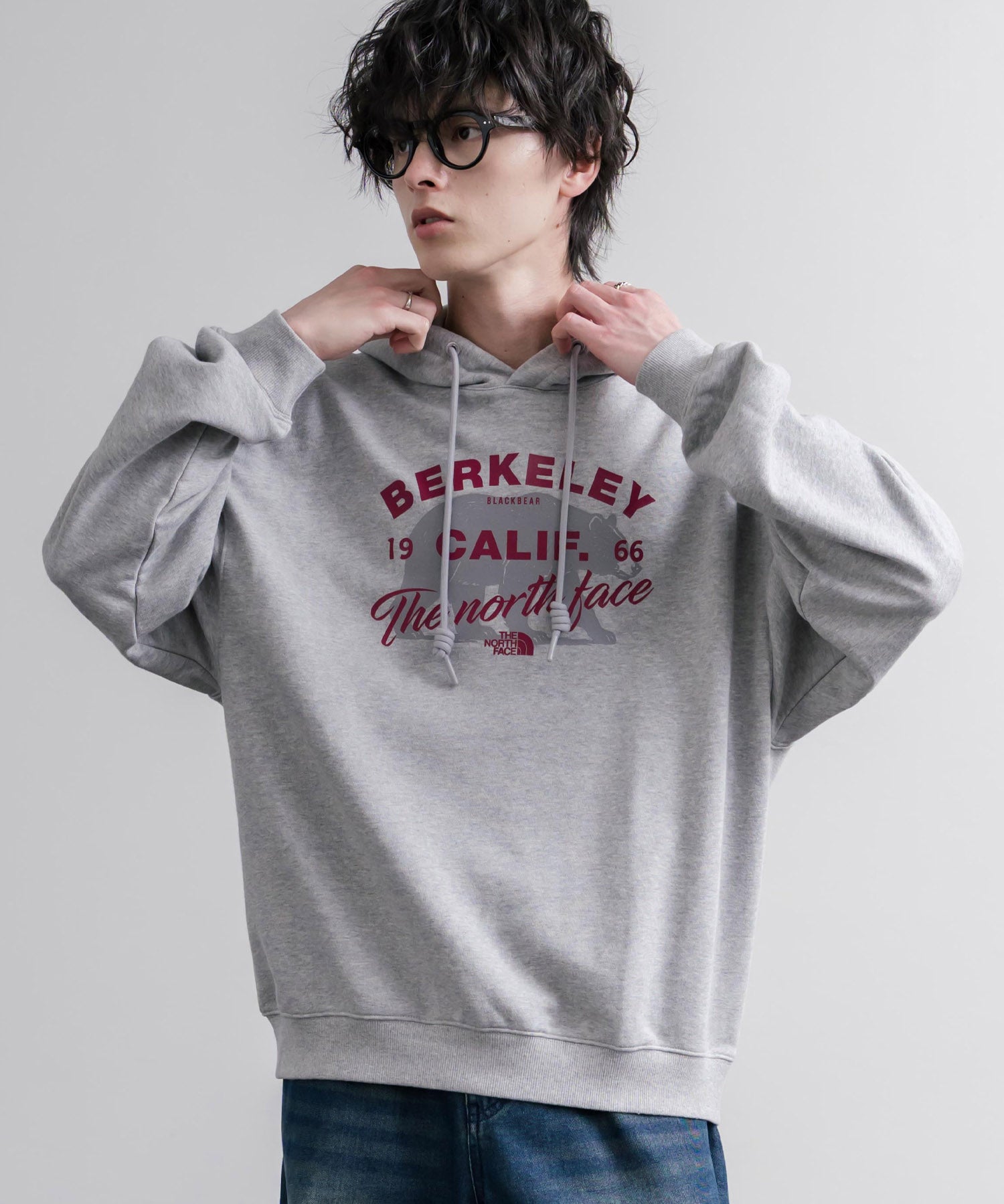日本未展開モデル THE NORTH FACE ザ・ノースフェイス WHITE LABEL ホワイトレーベル BERKELEY HOODIE 裏毛アニマルプリントパーカー/フーディー 16610