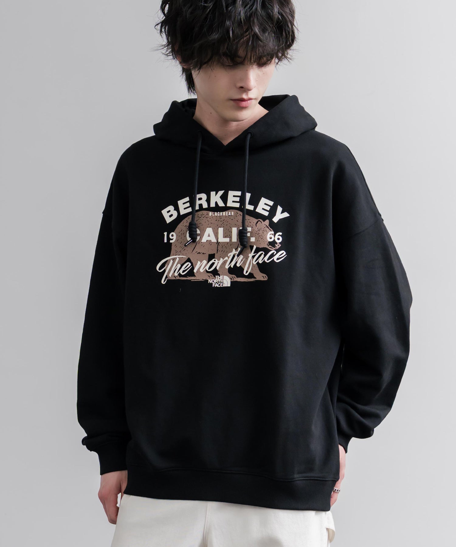 日本未展開モデル THE NORTH FACE ザ・ノースフェイス WHITE LABEL ホワイトレーベル BERKELEY HOODIE 裏毛アニマルプリントパーカー/フーディー 16610