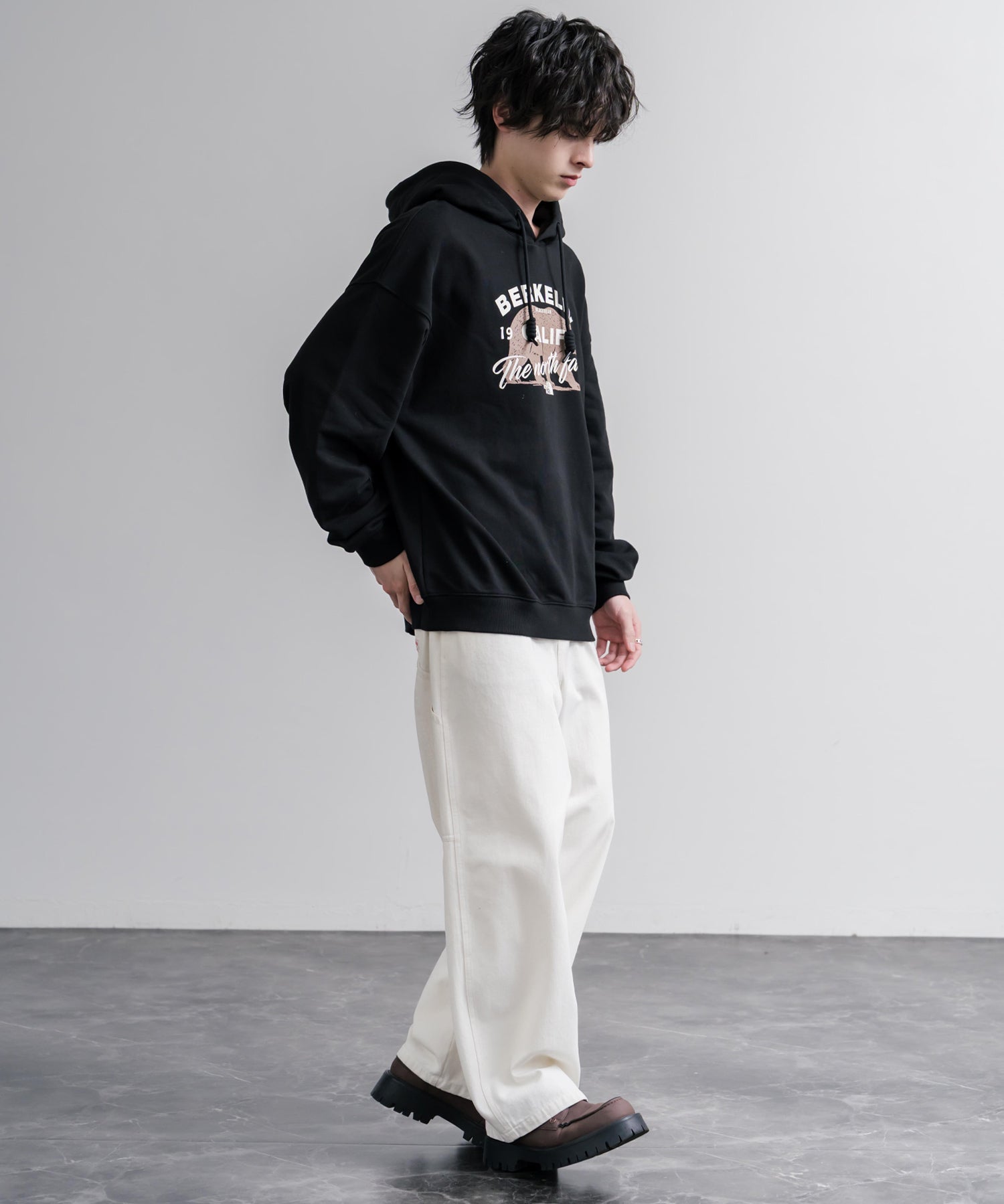 日本未展開モデル THE NORTH FACE ザ・ノースフェイス WHITE LABEL ホワイトレーベル BERKELEY HOODIE 裏毛アニマルプリントパーカー/フーディー 16610