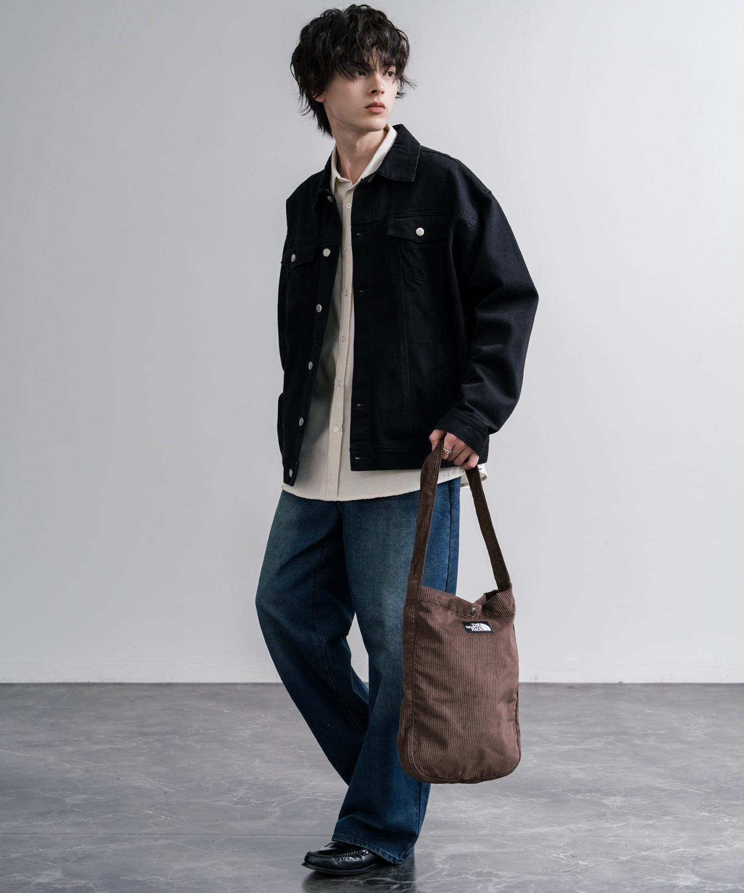 THE NORTH FACE ザ・ノースフェイス FLUID TOTE_PLUS コーデュロイトートバッグ/ロゴワッペンワンショルダーバッグ 16611