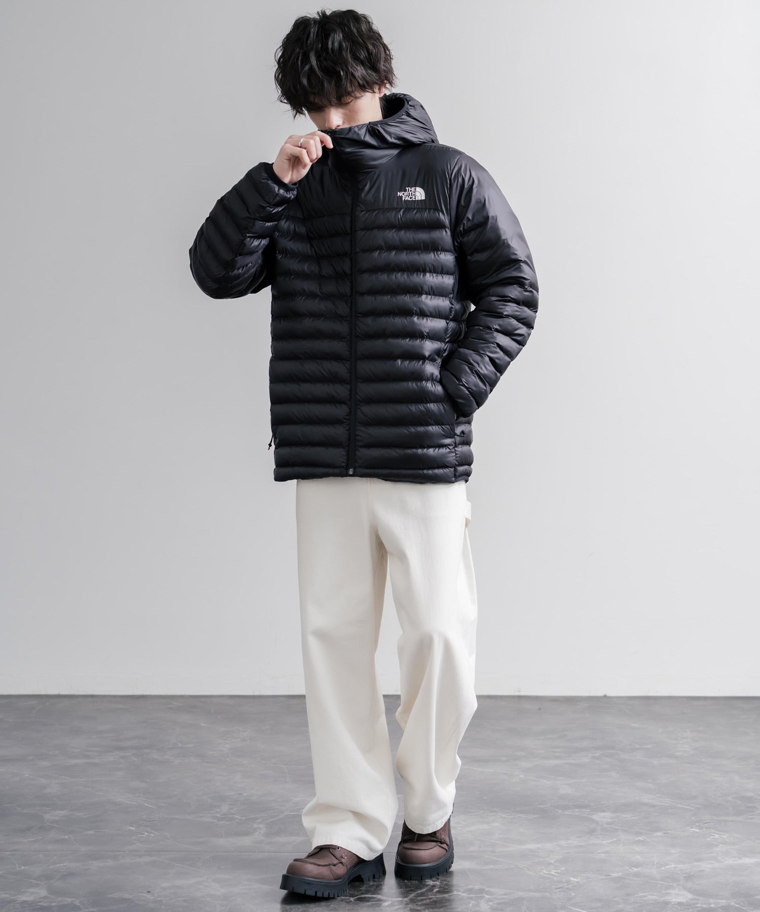THE NORTH FACE TERRA PEAK HOODIE ポケッタブル薄中綿ナイロンフーディジャケット 16624