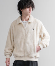U.S. POLO ASSN. ユーエスポロアッスン オーバーサイズダブルフェイスボアフリースポロ襟フルジップジャケット 16644