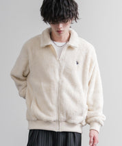 U.S. POLO ASSN. ユーエスポロアッスン オーバーサイズダブルフェイスボアフリースポロ襟フルジップジャケット 16644