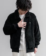 U.S. POLO ASSN. ユーエスポロアッスン オーバーサイズダブルフェイスボアフリースポロ襟フルジップジャケット 16644