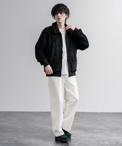 U.S. POLO ASSN. ユーエスポロアッスン オーバーサイズダブルフェイスボアフリースポロ襟フルジップジャケット 16644