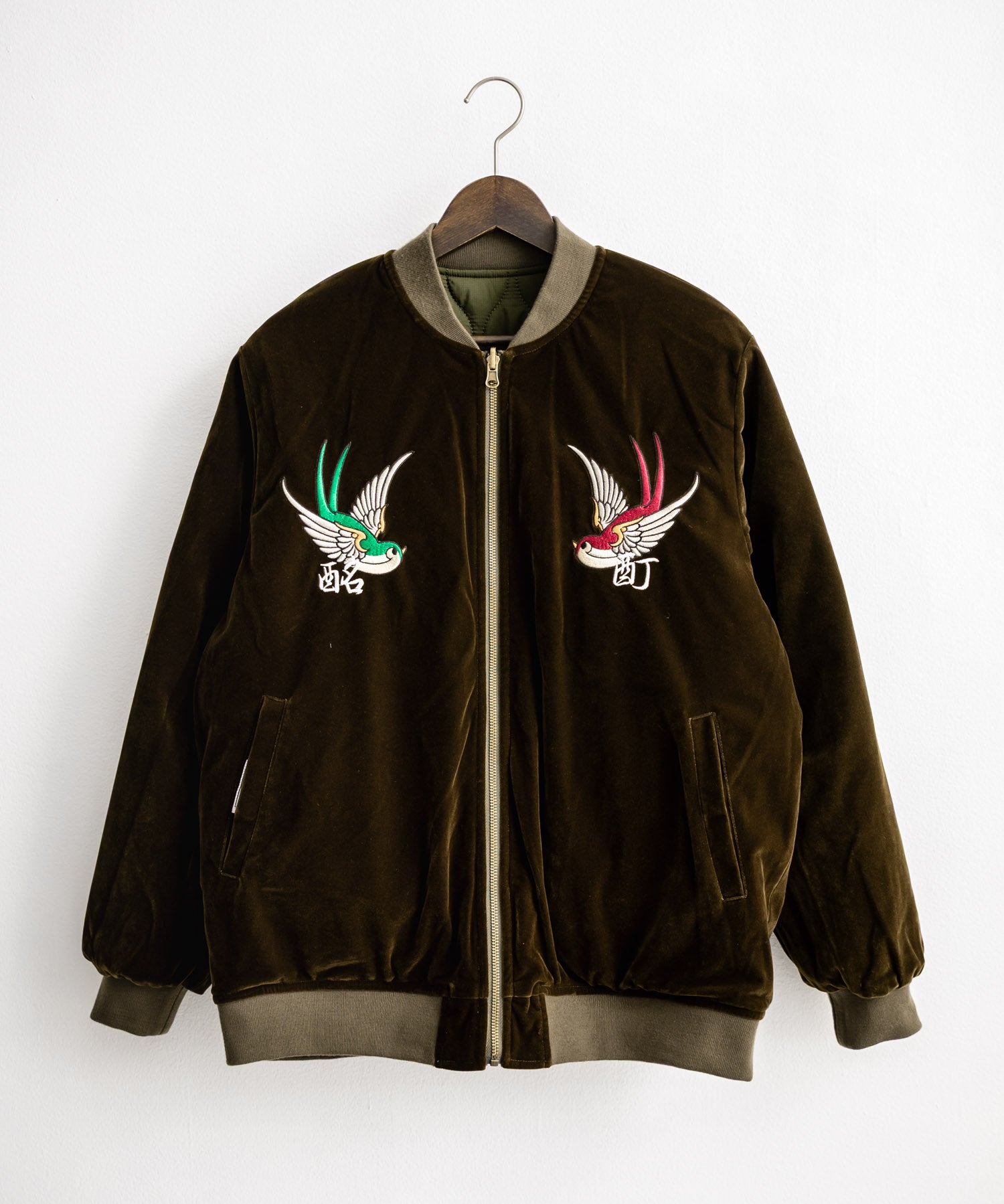 YOIDORE 酔いどれ スーベニア刺繍キルティング2wayリバーシブルジャケット 14890