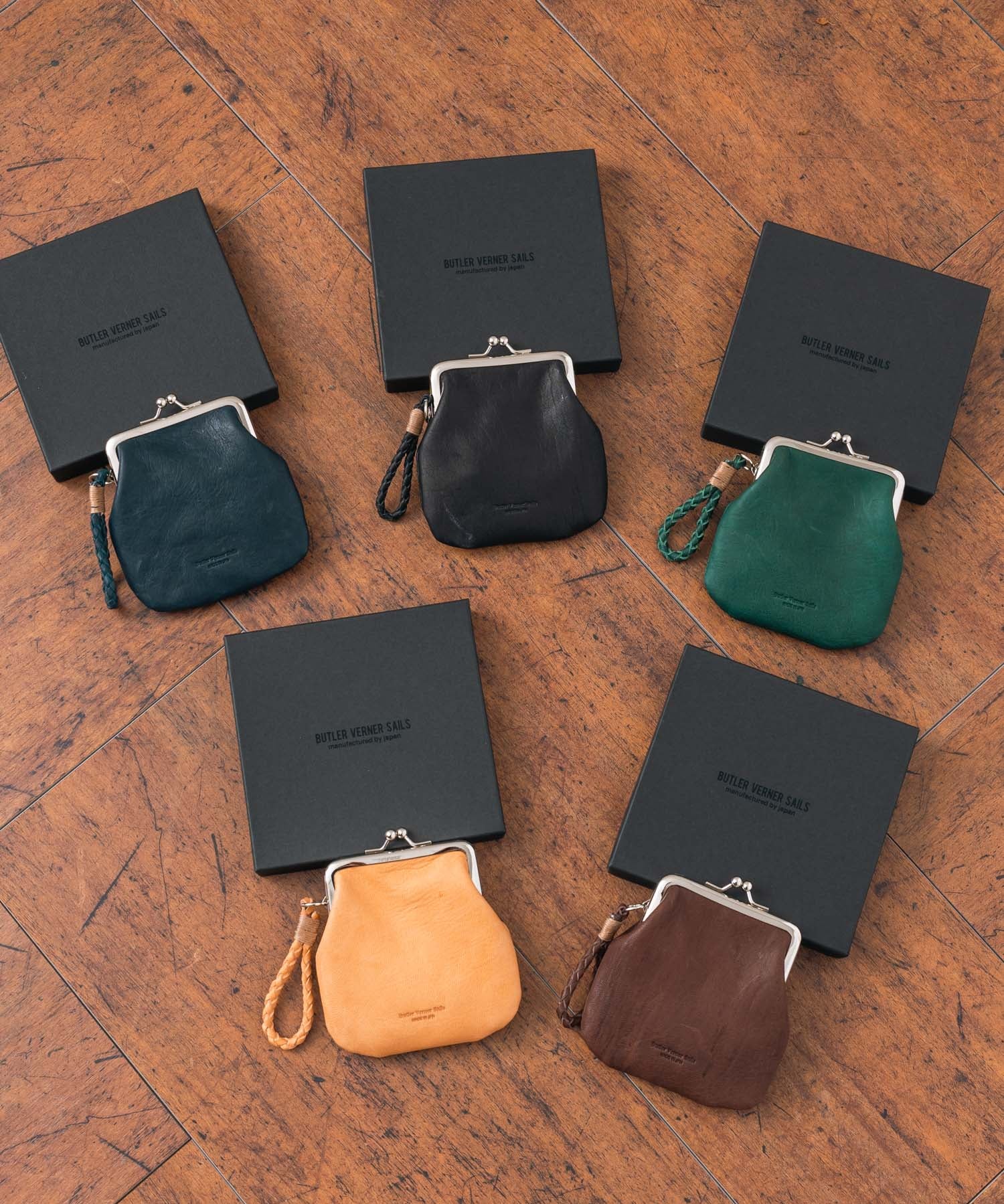 Butler Verner Sails バトラーバーナーセイルズ 日本製 国産ホースレザーがま口ミニウォレット JW-2715 12335