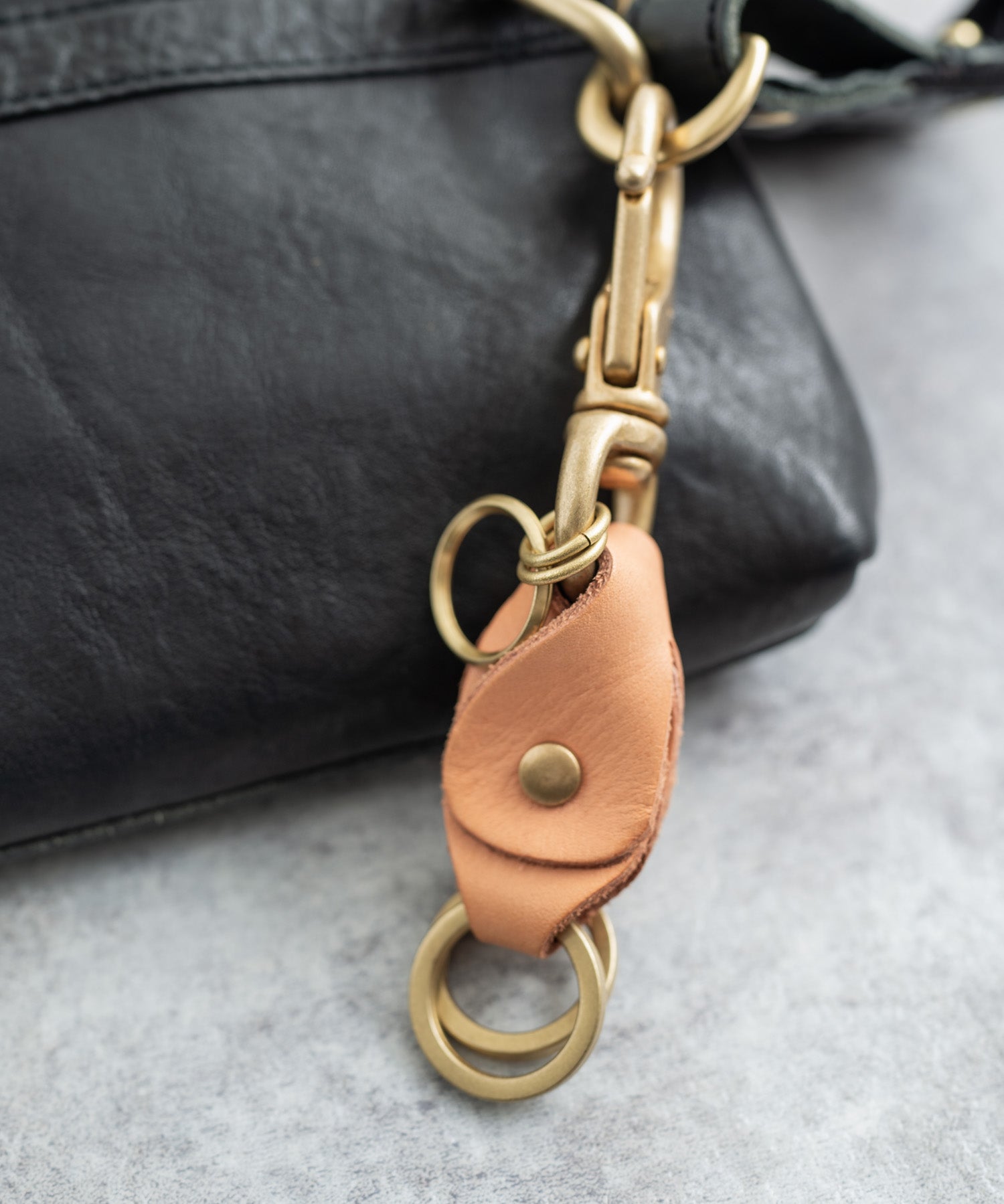 Butler Verner Sails バトラーバーナーセイルズ 日本製 国産ブラス×栃木レザーダブルキーホルダー JA-1897 11048