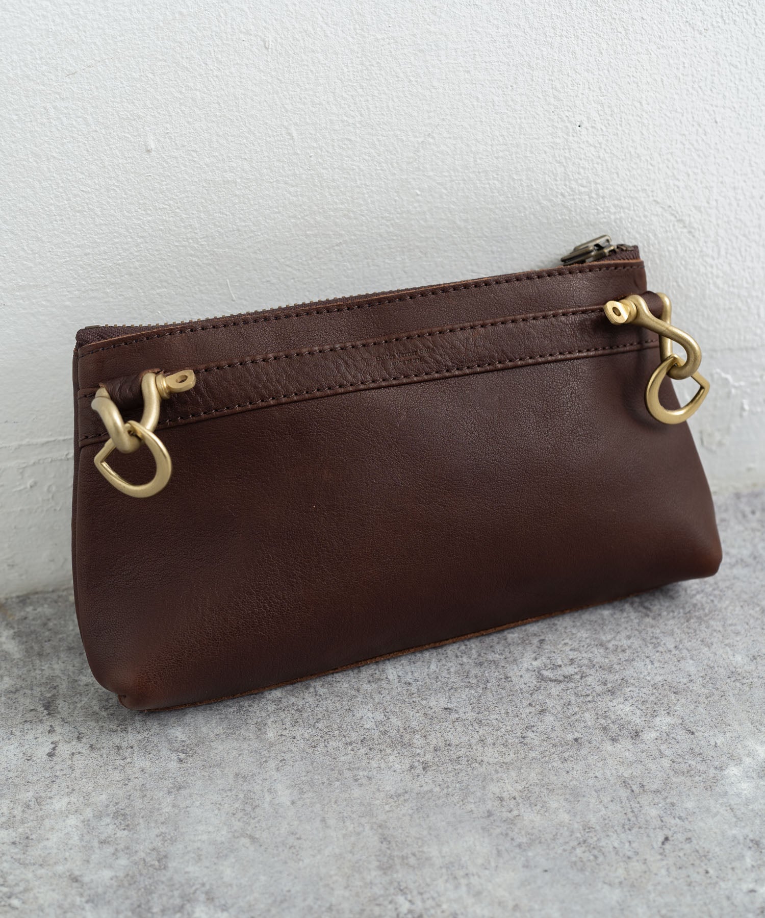 Butler Verner Sails バトラーバーナーセイルズ 日本製 国産ヌメ革レザー捻りシャックルミニショルダーバッグ JA-1713-2 4064