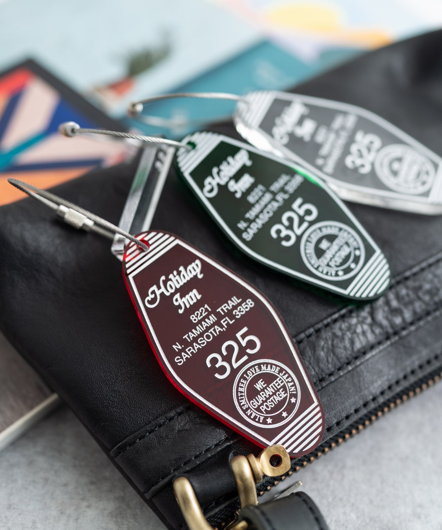 日本製 アクリルホテルキーリング ACRYLIC HOTEL KEY HOLDER(325) AW-1298-2 1938