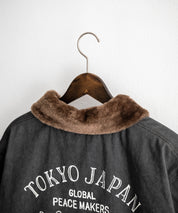 KRIFF MAYER クリフメイヤー バックグラフィックプリント裏ボアデッキジャケット 2525109 14969