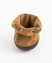 Butler Verner Sails バトラーバーナーセイルズ 日本製/国産 モールドレザー巾着スエードレザーショルダーバッグ JA-2685 11940