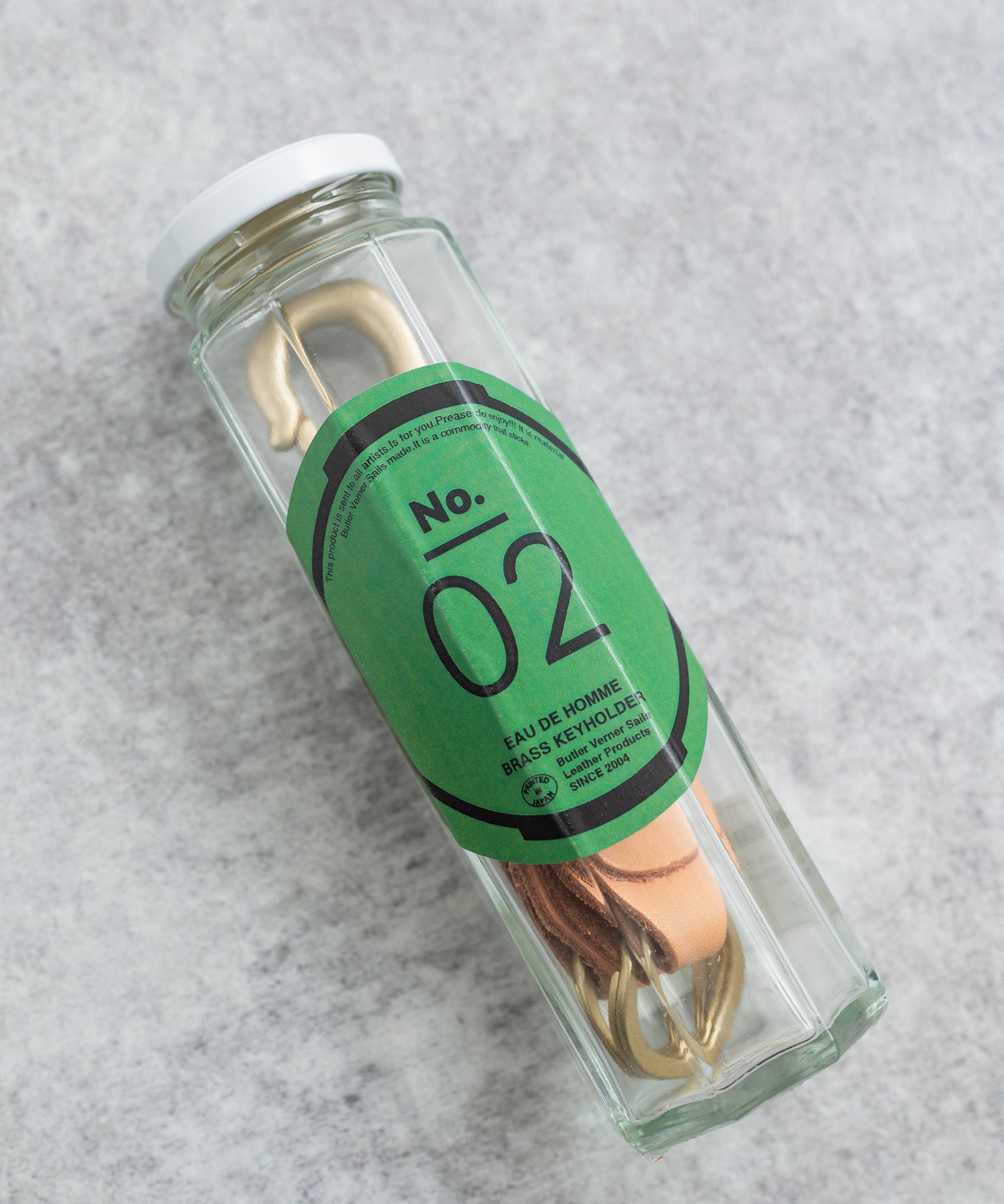 Butler Verner Sails バトラーバーナーセイルズ 日本製 国産ブラス×栃木レザーダブルキーホルダー JA-1897 11048