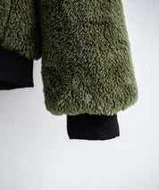 KRIFF MAYER クリフメイヤー 2WAYリバーシブル ひっくりフードボアジャケット/ワンポイントロゴ刺繍マウンテンパーカー 2612801 16546