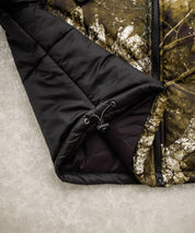 HUF ハフ SEQUOIA PUFFER JACKET REALTREE SEQUOIA PUFFER オーバーサイズワンポイントロゴ中綿ジャケット 15056