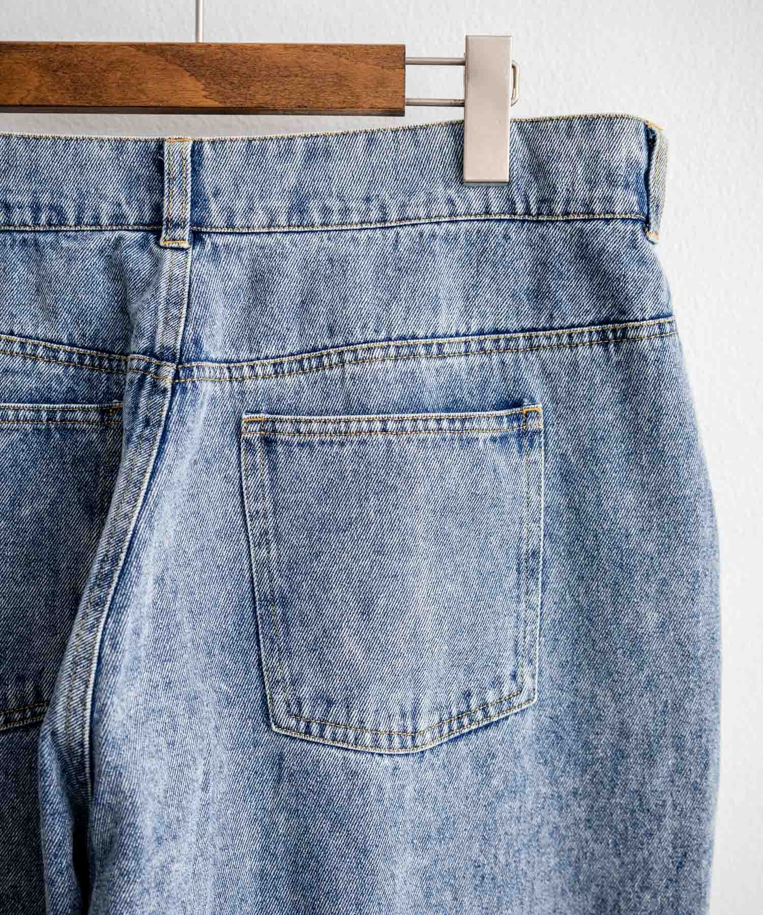 【セットアップ】オーバーサイズデニムジャケット＋ワイドパンツ