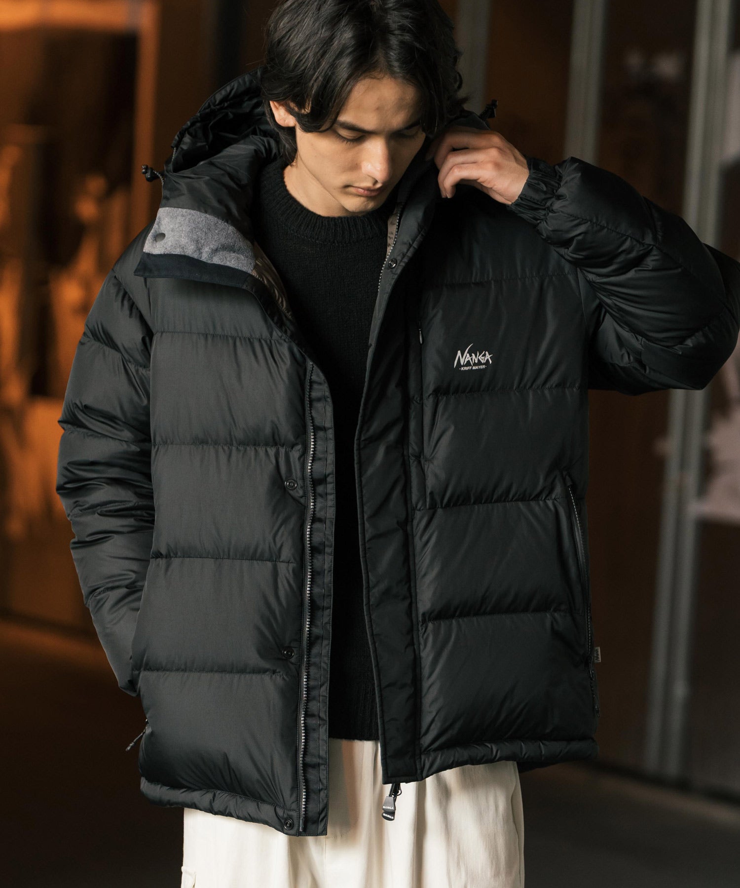 NANGA × KRIFF MAYER 別注コラボ レトロダウンジャケット ナンガ クリフメイヤー