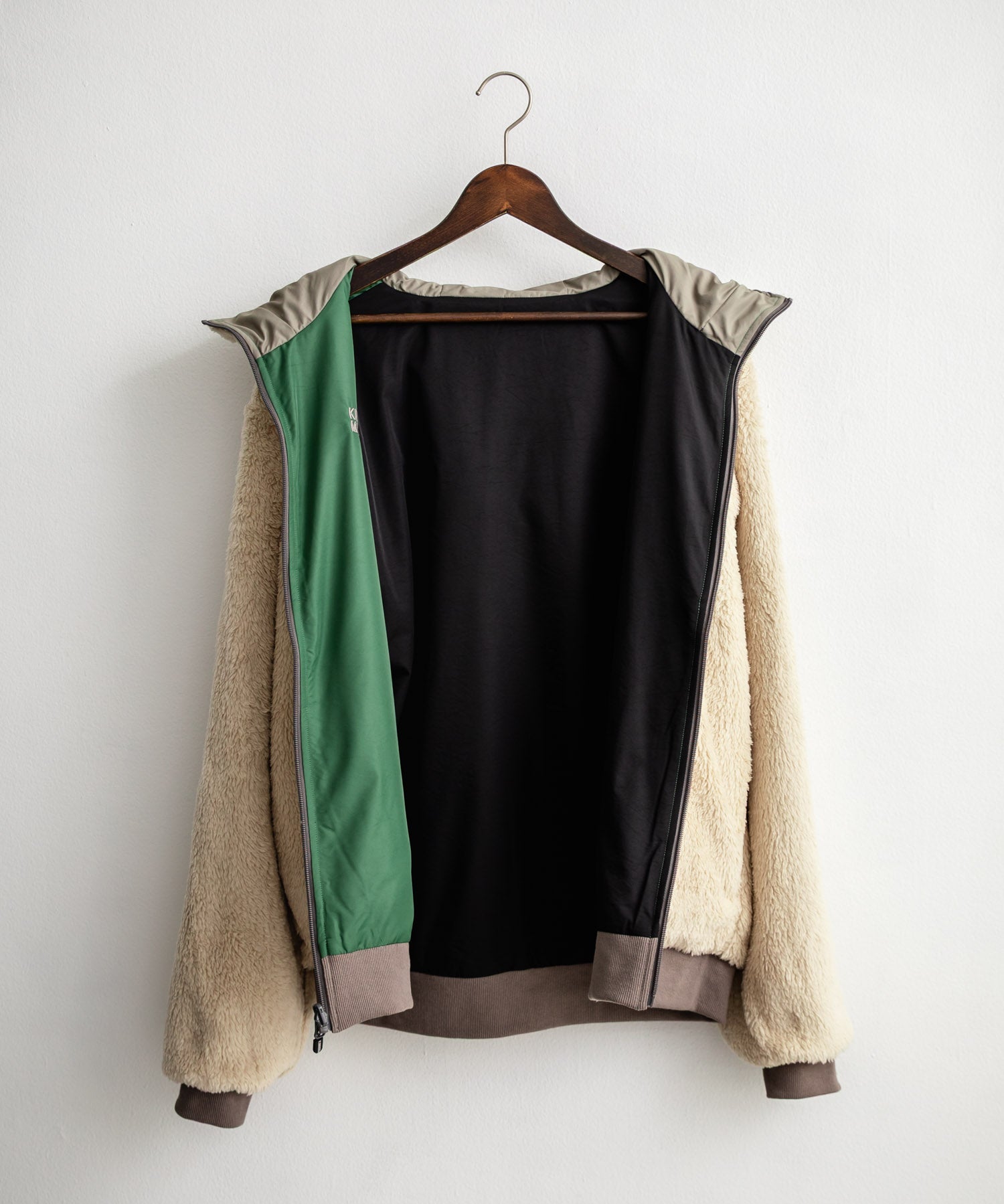 KRIFF MAYER クリフメイヤー2WAY リバーシブル ひっくりフード付きボアジャケット/ロゴ刺繍入りマウンテンパーカー 2514403 14795
