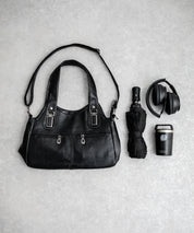 2WAY PUレザーショルダーバッグ/トートバッグ 15506