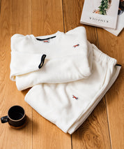 PENNEYS ペニーズ 別注コラボ マイクロフリースセットアップ/長袖クルーネックプルオーバー&ワイドイージーパンツ ルームウェア 16056
