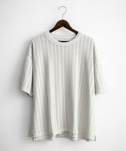 オーバーサイズ 透かし編みアンサンブル半袖Tシャツ