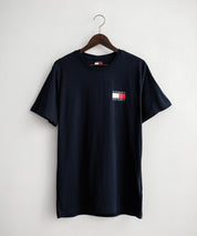TOMMY HILFIGER レギュラーフィットスリムバッジロゴプリント半袖Tシャツ 16117
